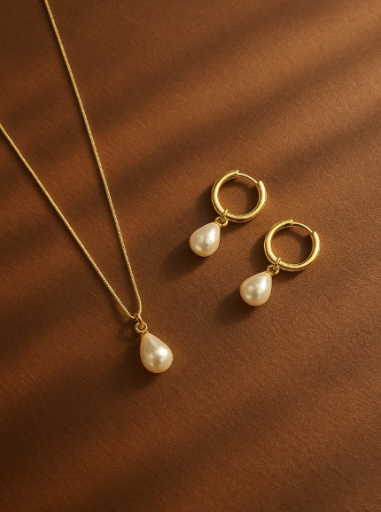 3-piece jewelry set made of waterproof and corrosion-resistant stainless steel