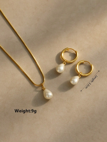 3-piece jewelry set made of waterproof and corrosion-resistant stainless steel