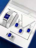 Elegant square jewelry set
